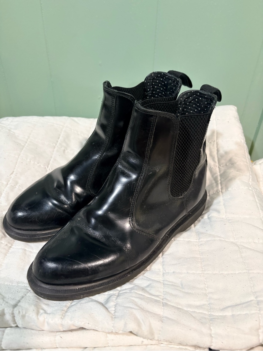 Doc Martens Classic Black Flora Chelsea Boots